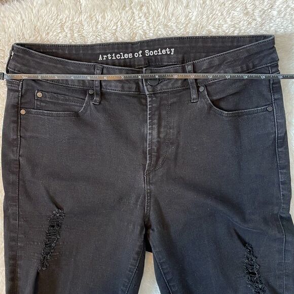 Articles of Society black distressed skinny jeans size 30 - Picture 7 of 9